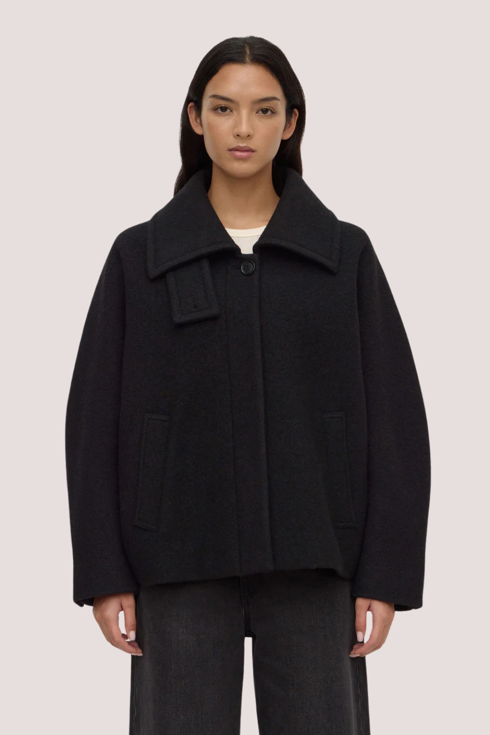 Harlow Wool Jacket | Black