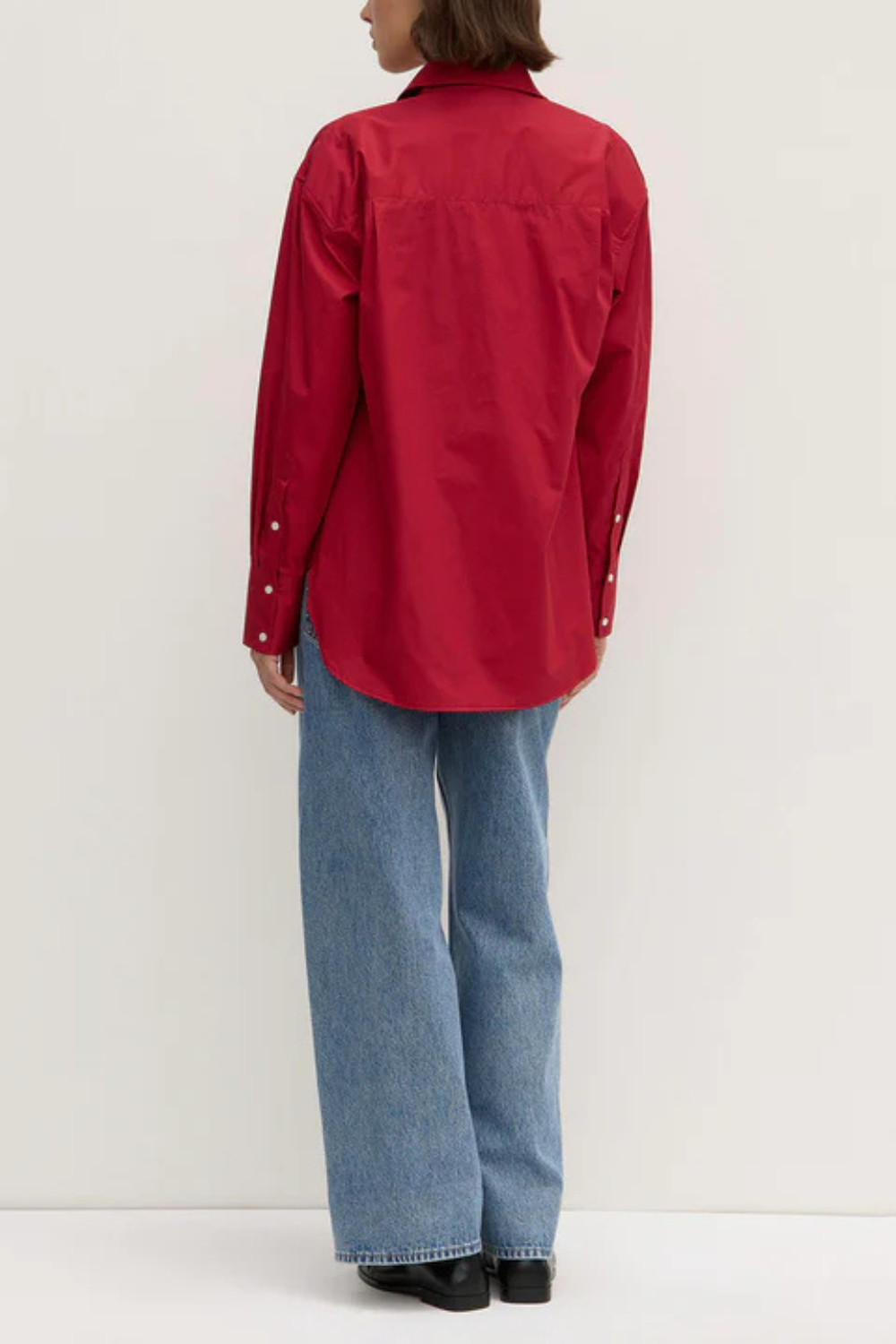 Everyday Poplin Shirt | Dark Cherry