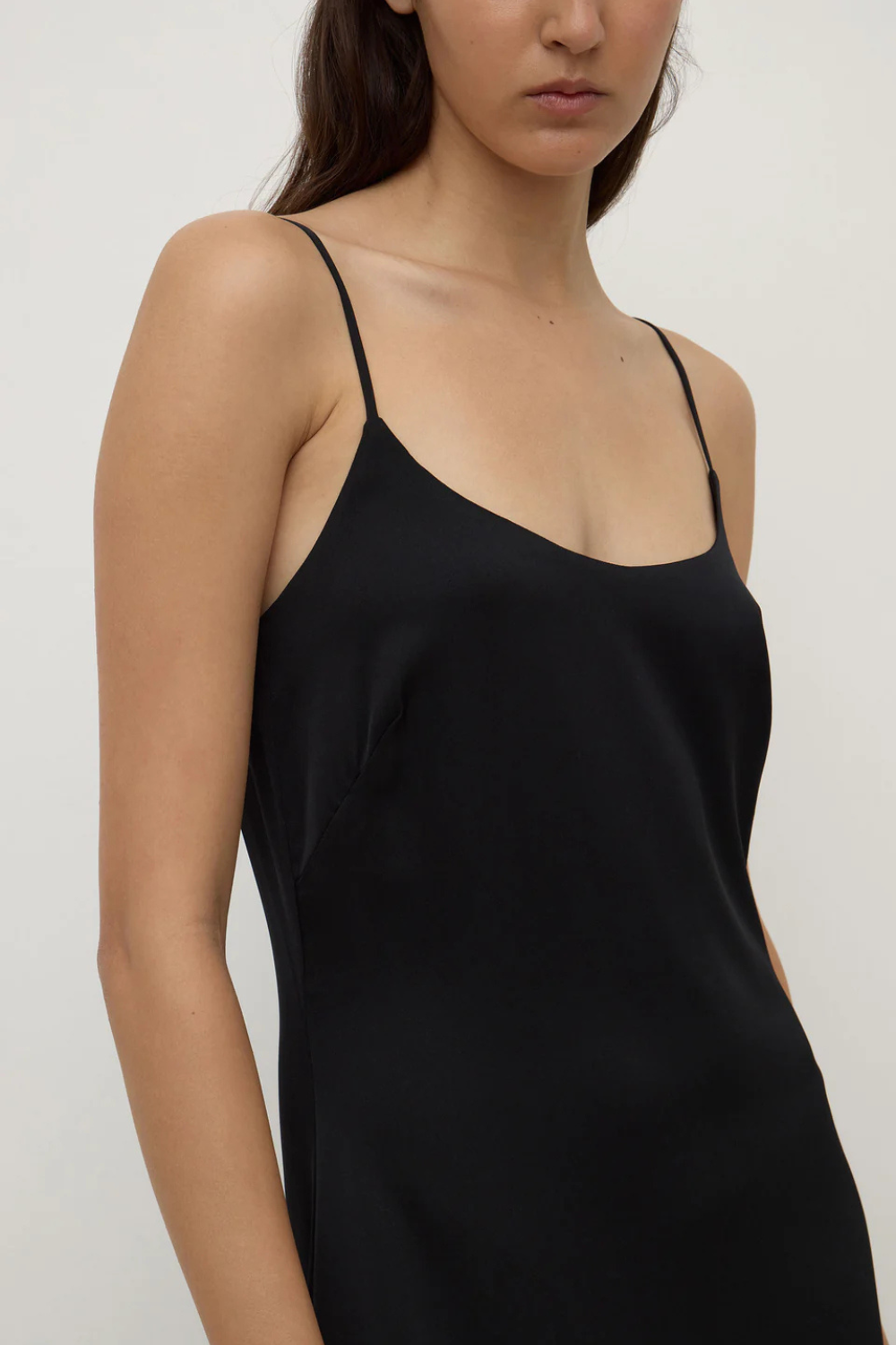 Amaris Silk Maxi Dress | Black