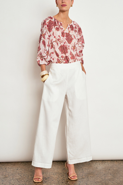 Vow Top | Rose Paisley