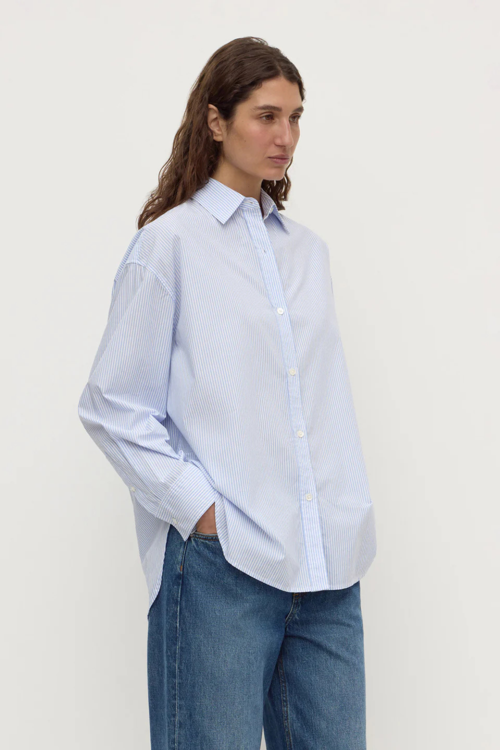 Avoca Stripe Shirt | Blue/White Stripe