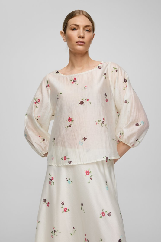 MSCH Faustina 3/4 Top AOP | Sand Flower