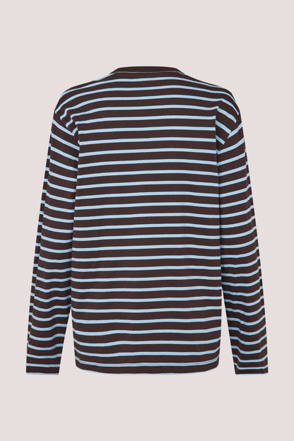 Enkulla LS Stripe | Chocolate Blue Stripe