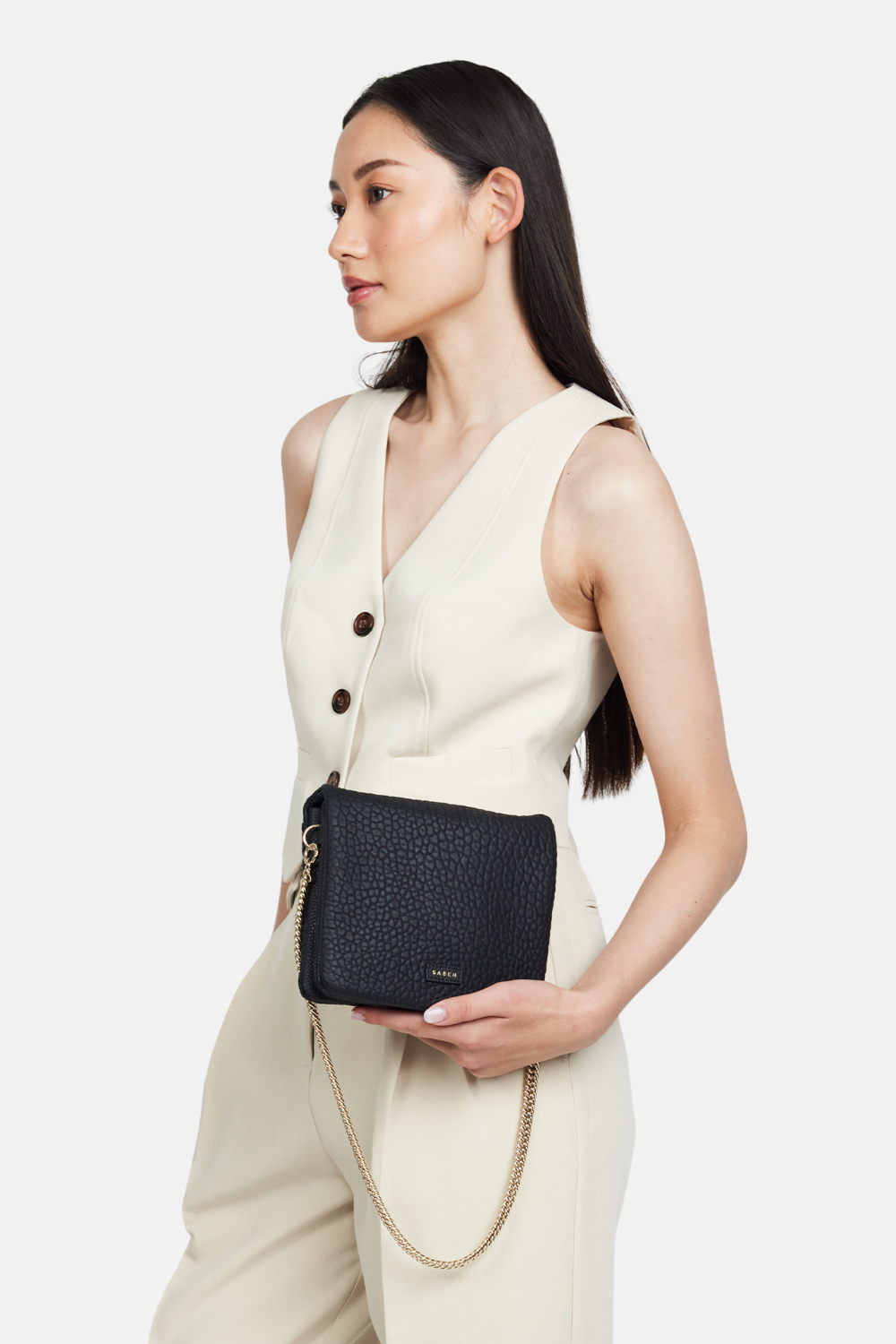 Fox Crossbody Bag | Black Bubble