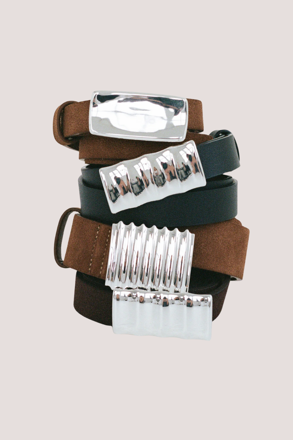 Snail Belt | Noir/Silver