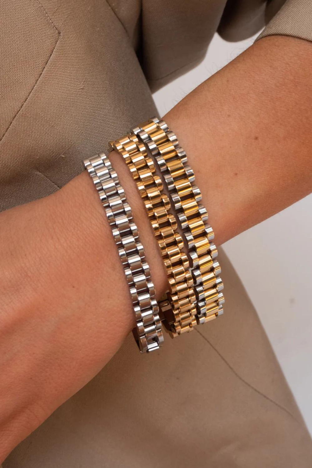 Two-toned Timepiece Bracelet