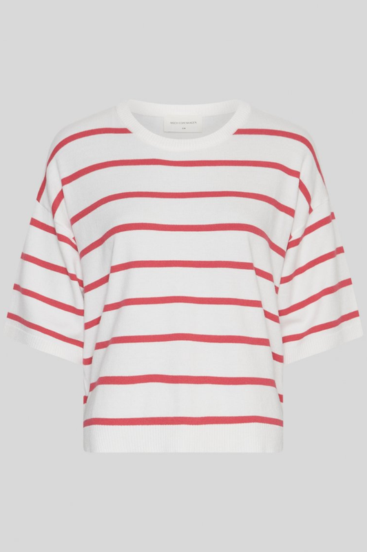 MSCH Geanine Rachelle 2/4 Pullover | Egret/Rose Red