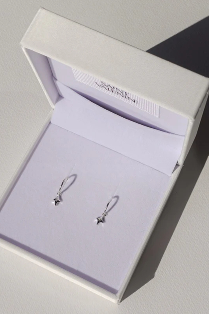 Starburst Mini Hoops | Silver