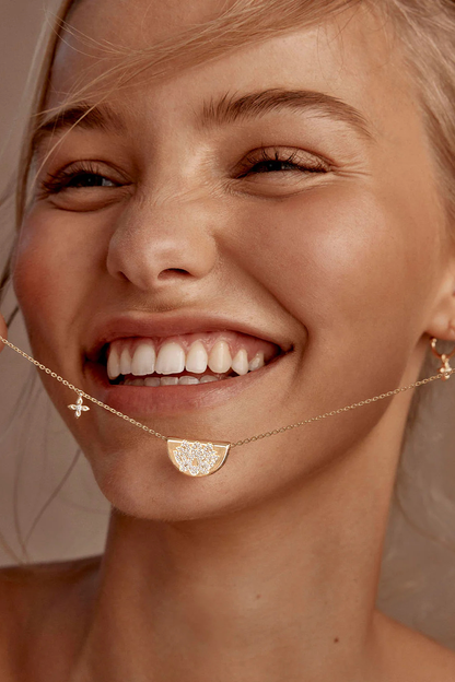 18k Gold Vermeil Live In Light Lotus Necklace