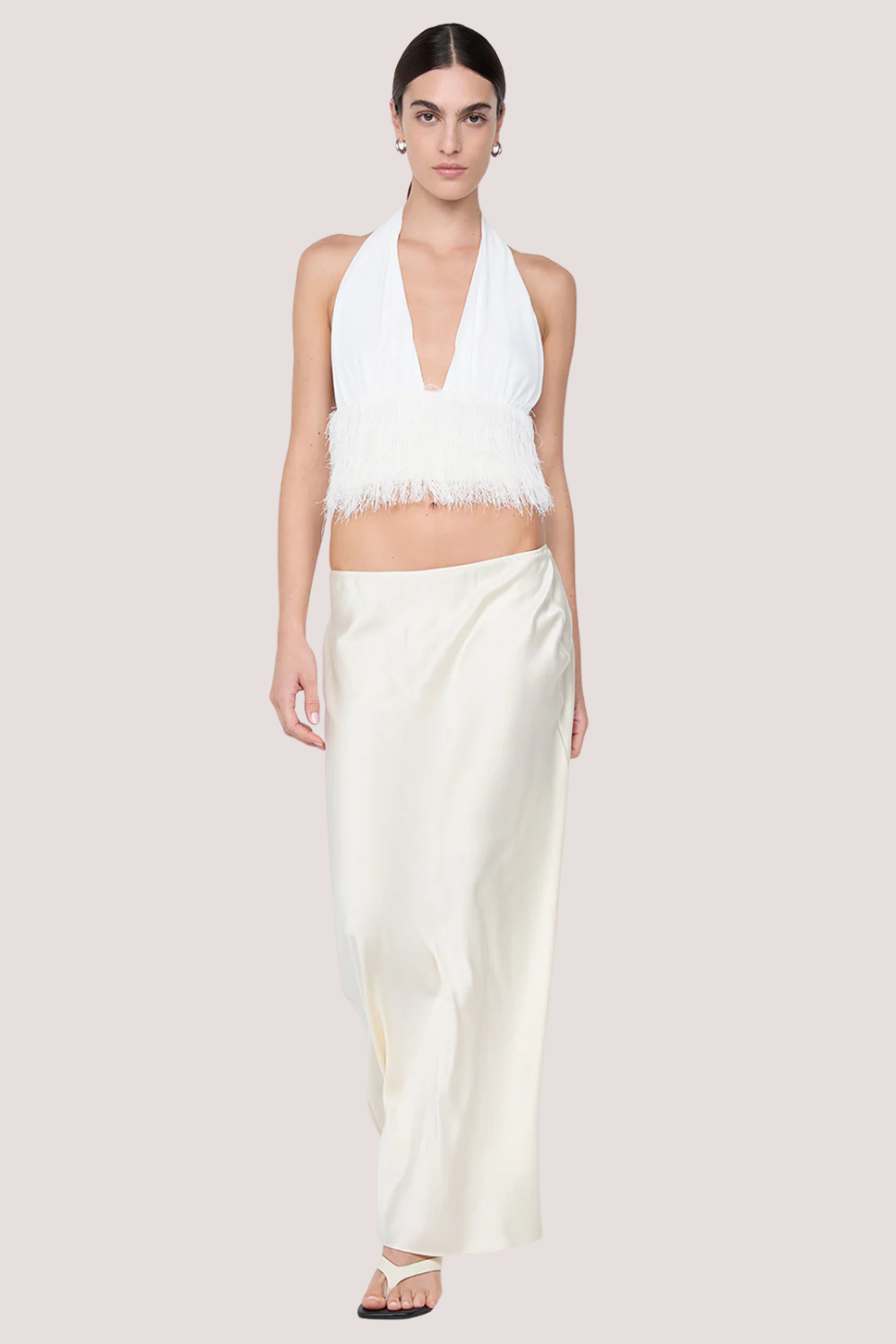 Finley Halter Top White