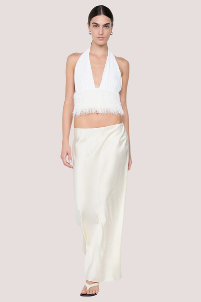 Finley Halter Top White