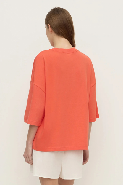 Max Cotton Oversized Tee | Dahlia