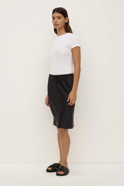 Pippa Silk Skirt | Black