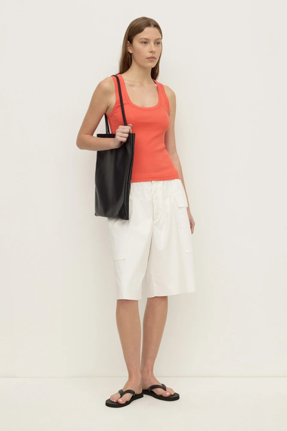 Robyn Scoop Neck Rib Tank | Dahlia