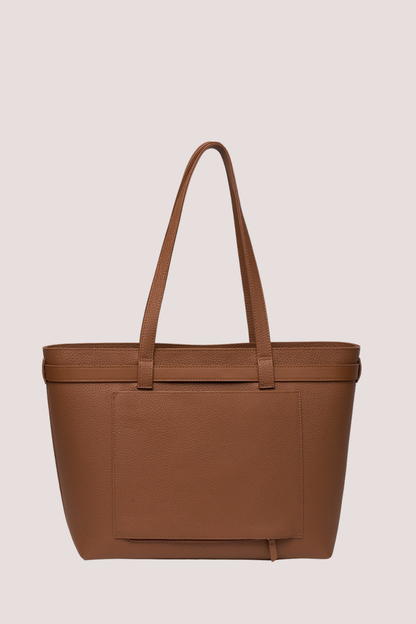 Tabby Shoulder Bag | Tan + Bronze