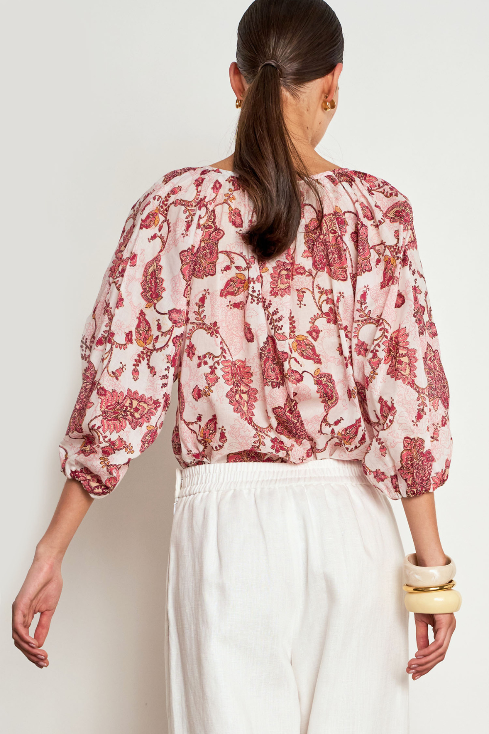 Vow Top | Rose Paisley