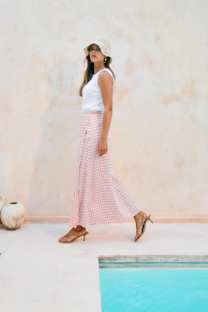 Esther Wrap Skirt | Pink