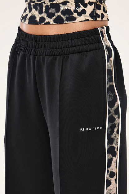 Man Down Track Pant | Black/Leopard