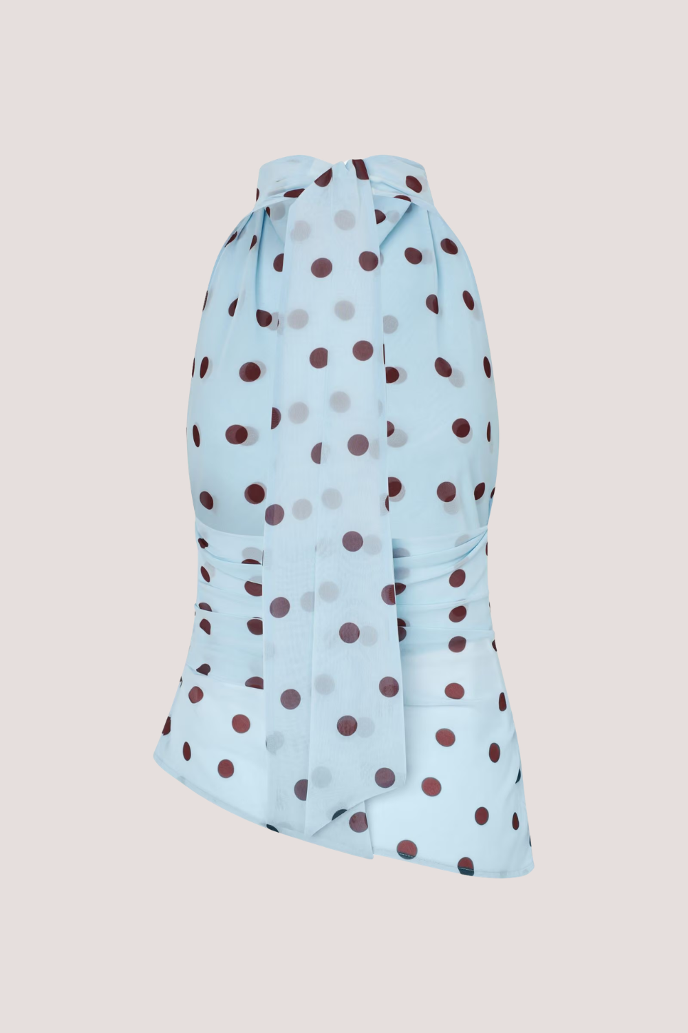 Enyarsi Skirt AOP | Blue Maroon Polka Dot