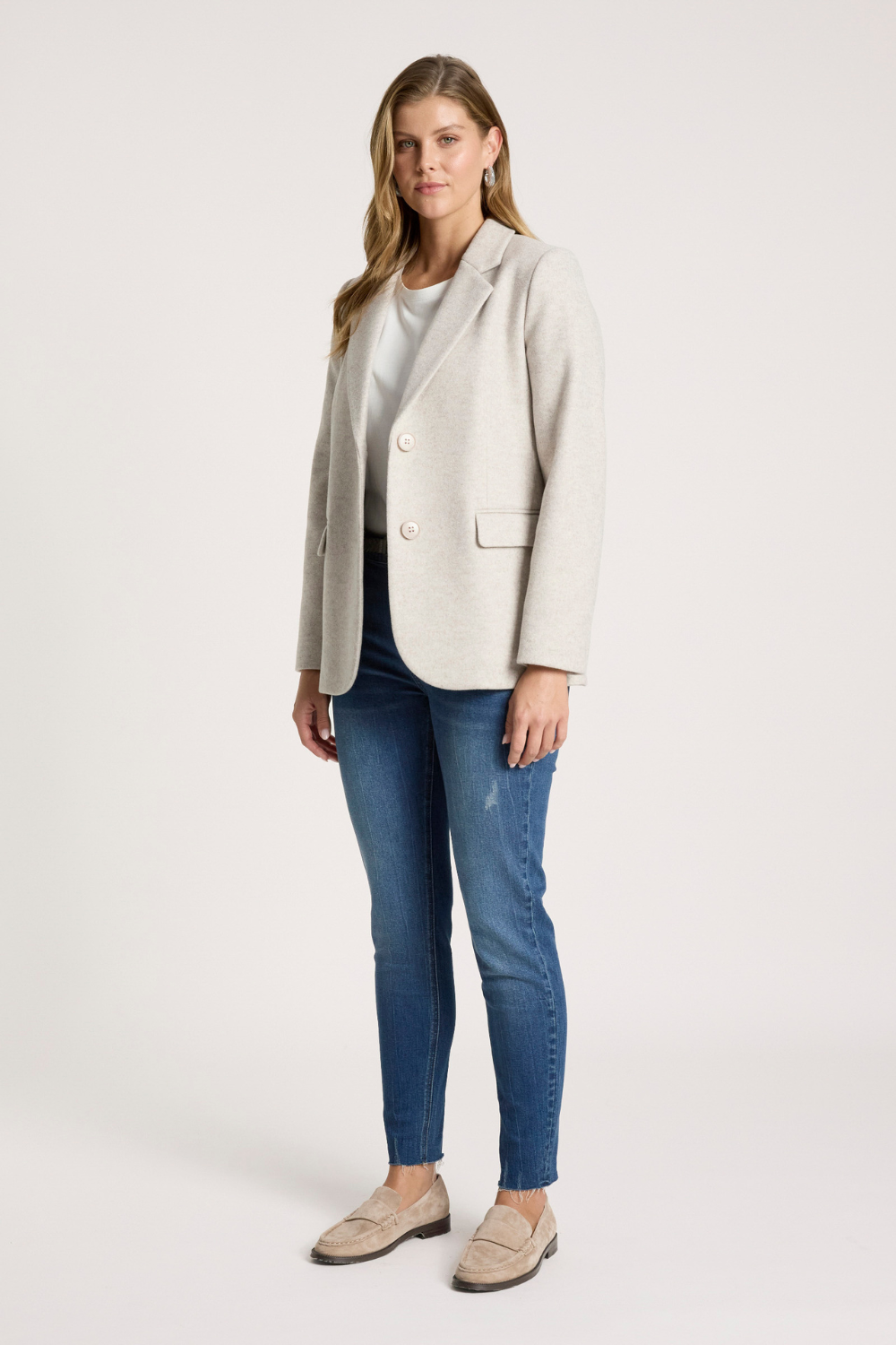 Sable Blazer | Bisque