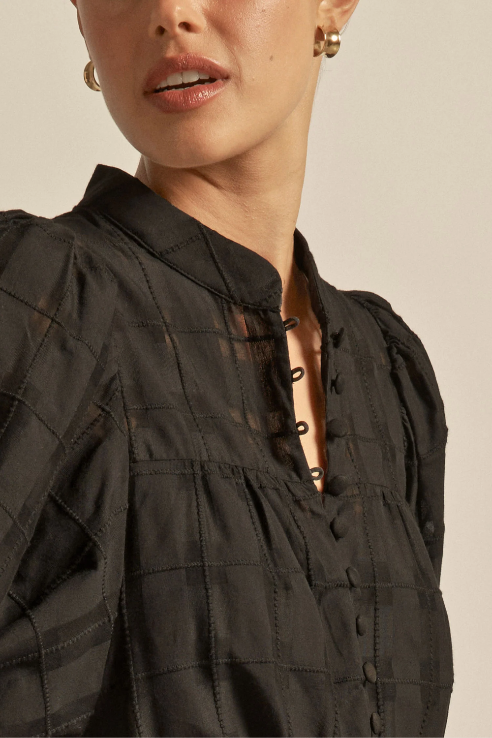 Vesper Dress | Black Check