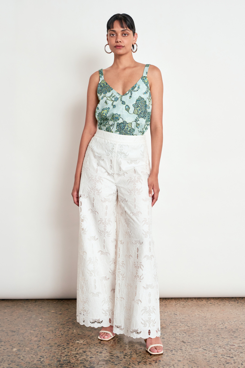 Tidal Top  Fern Paisley