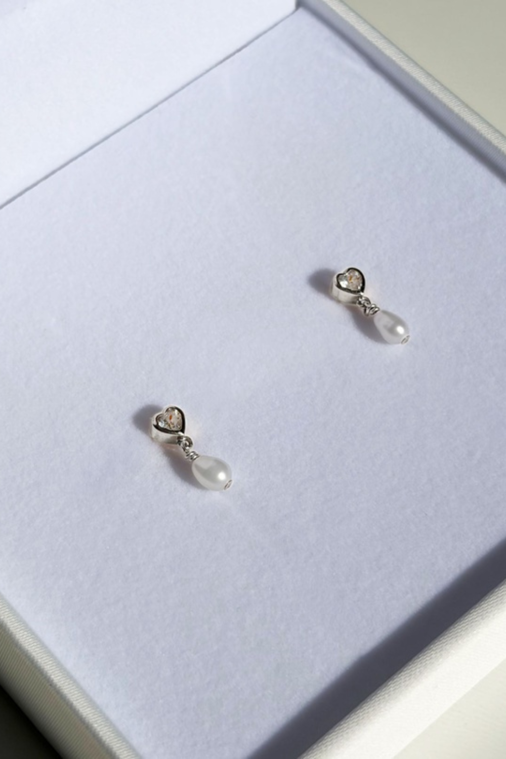True Love Pearl Studs | Silver