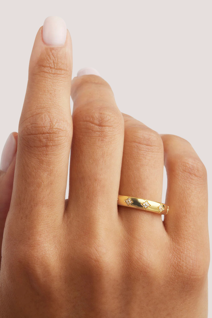 18k Gold Vermeil Bloom With You Lotus Ring