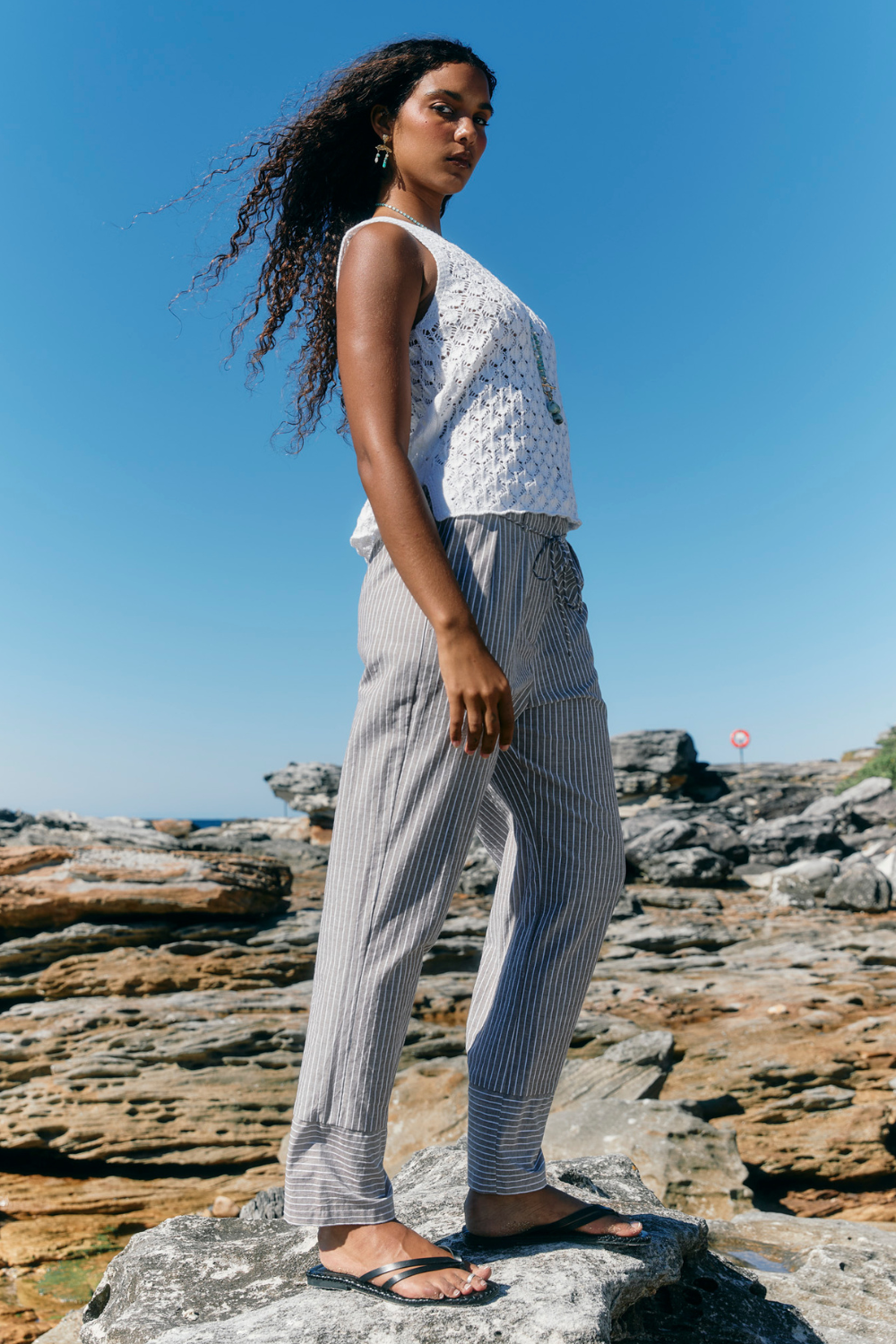 Mia Knit Top | White