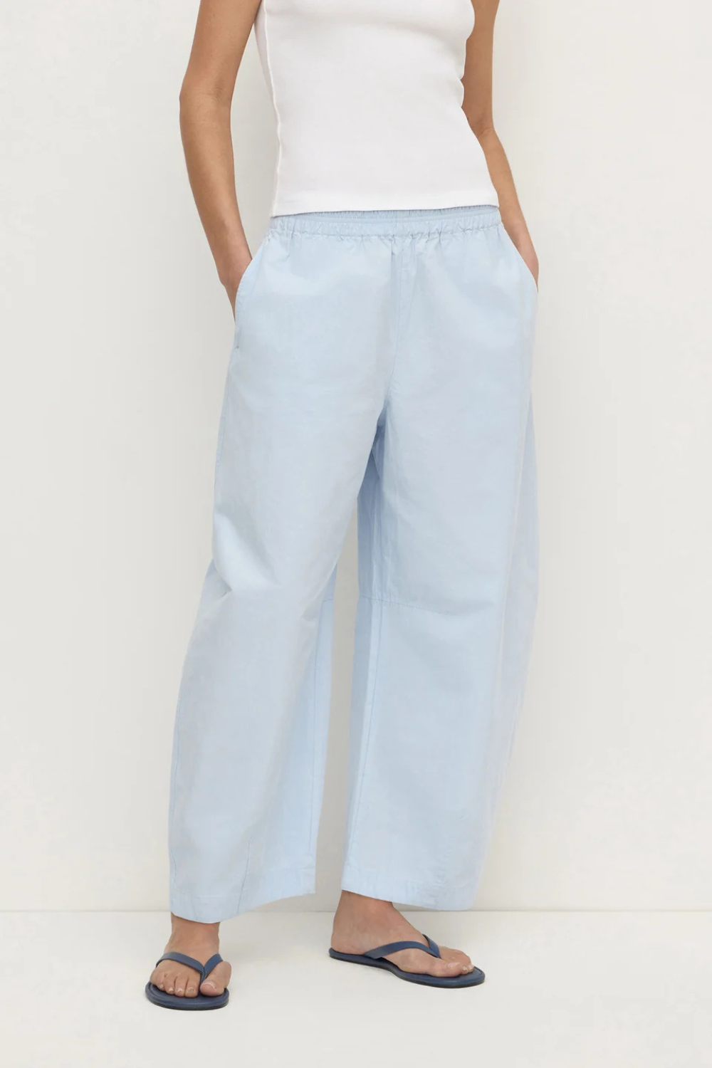 PRE ORDER Lola Barrel Pant | Powder Blue