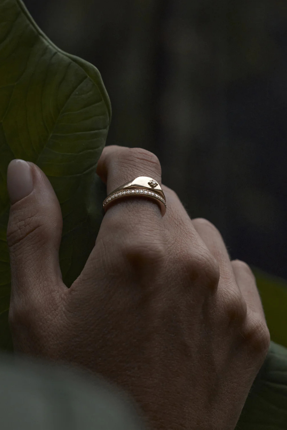 18k Gold Vermeil With Love Ring