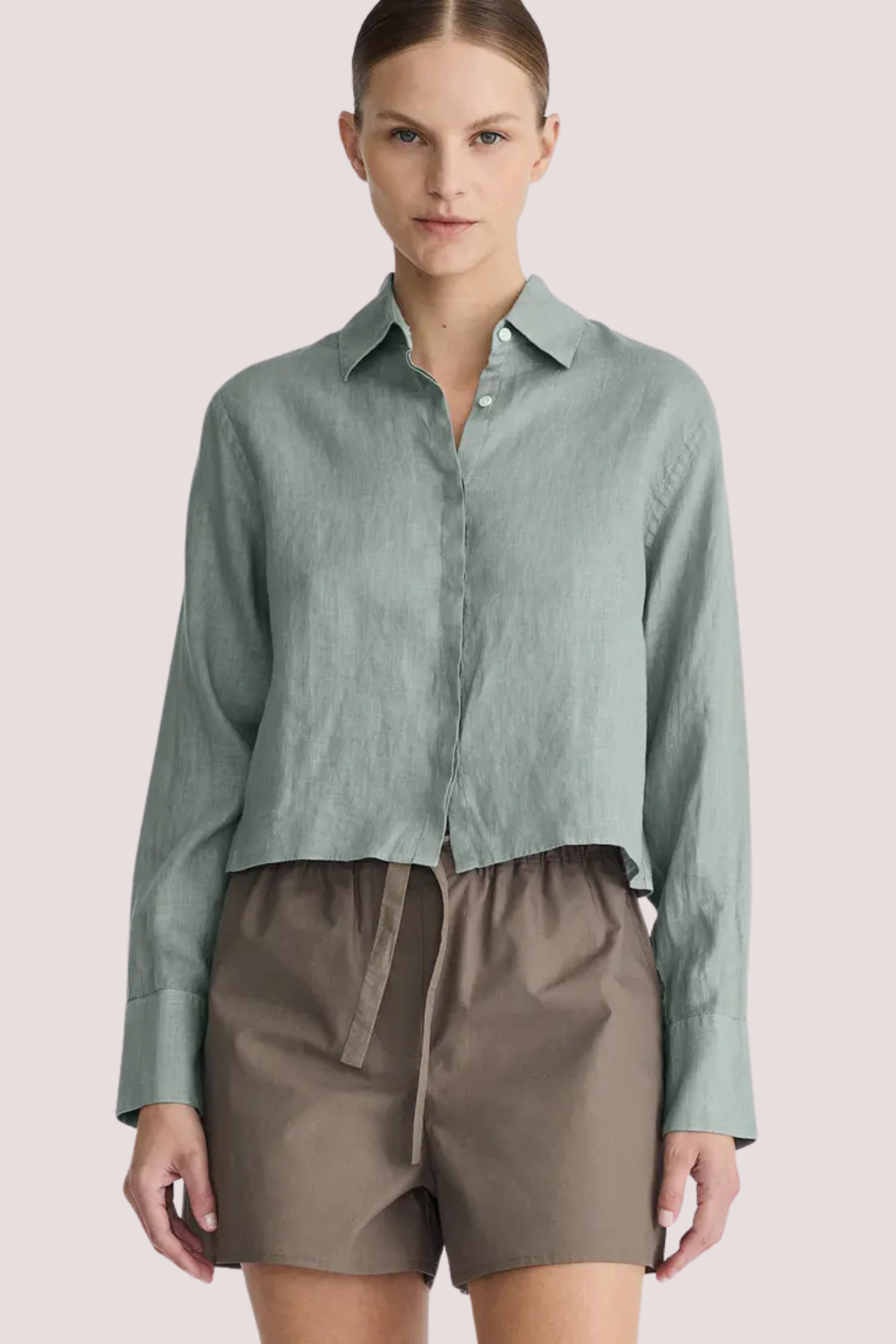 Iona Linen Shirt | Fennel