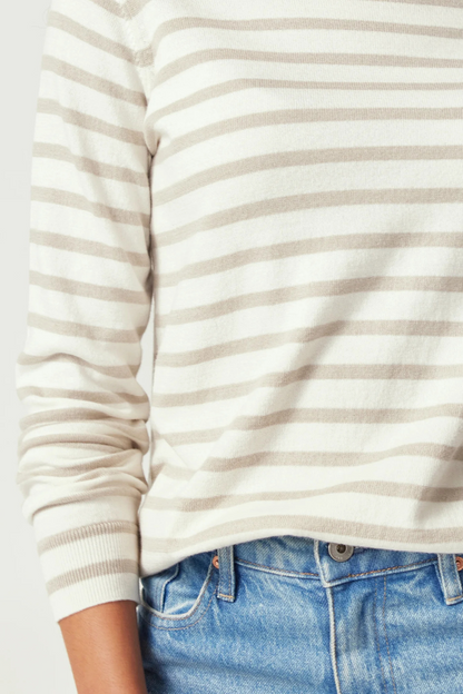 Fountain Sweater | White Linen/Pearl