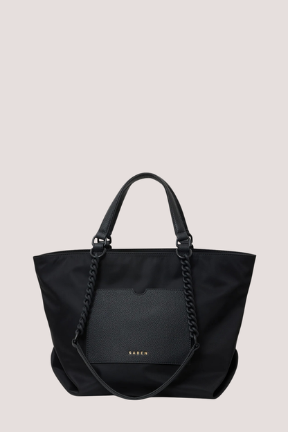 Paris Tote | Black Recycled Nylon