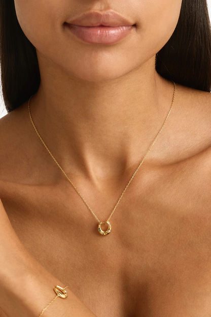 18k Gold Vermeil Lucky Horseshoe Necklace