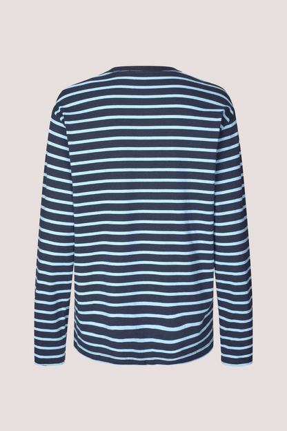 Enkulla LS Stripe | Navy Powder Blue Stripe