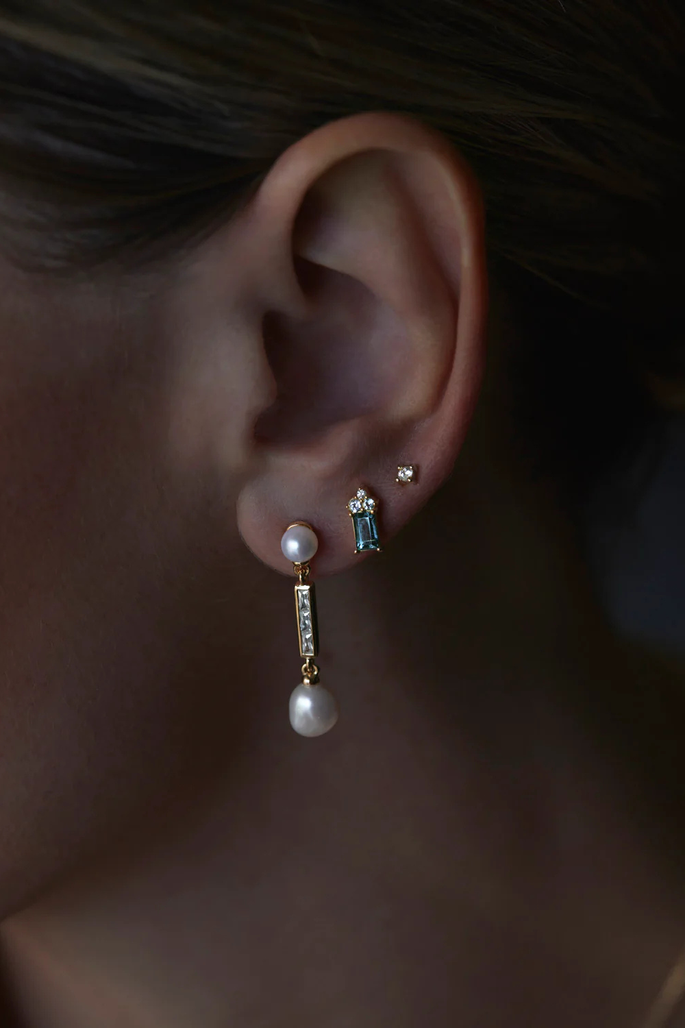 18k Gold Vermeil Endless Devotion Stud Earrings