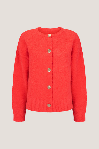Aime Cardigan | Coral
