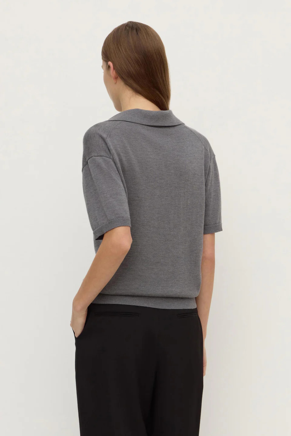 Mira Polo | Dark Grey Marle