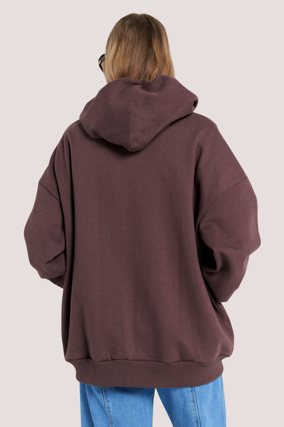 Oversized Hoodie | Chocolate Brown