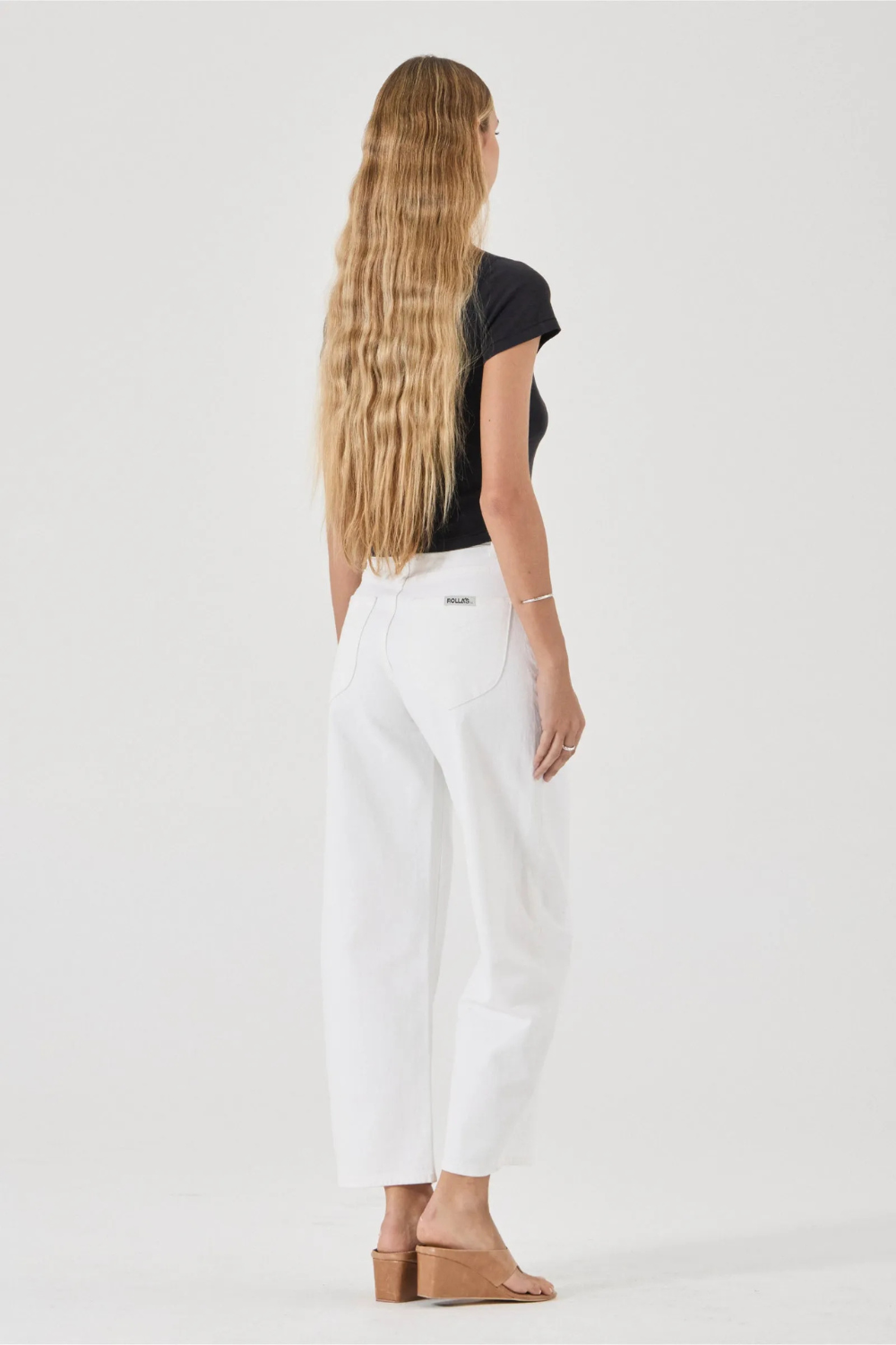 Gigi Barrel Jean | Vintage White