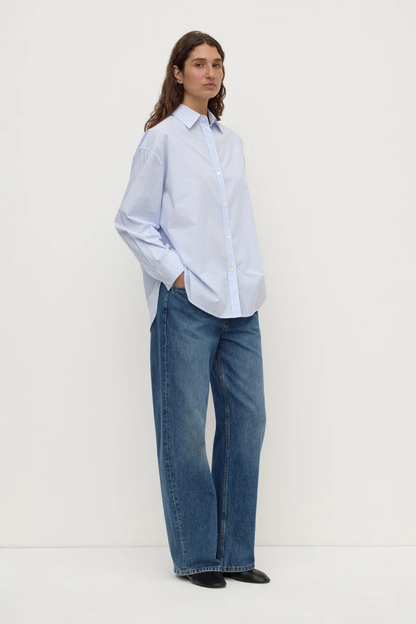 Avoca Stripe Shirt | Blue/White Stripe