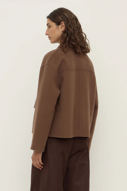 Mya Wool Jacket | Milk Chocolate