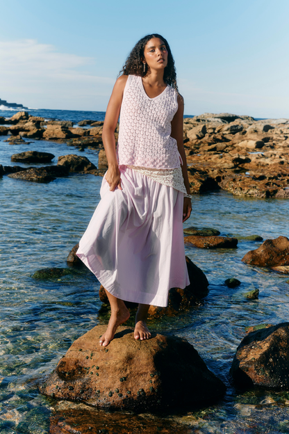 Mia Knit Top | Light Pink