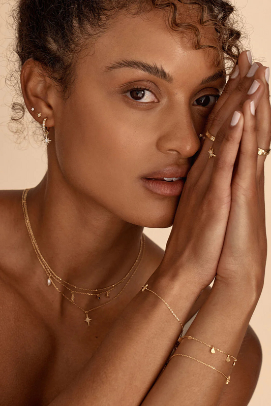 18k Gold Vermeil Dancing In Starlight Hoops