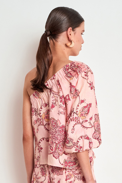 Pearl Top | Peony Paisley
