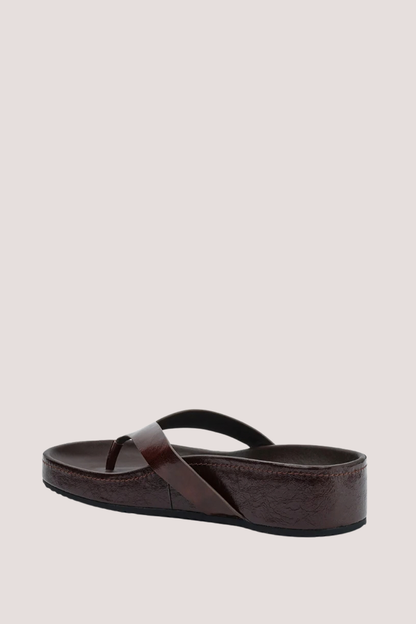 Akiko | Choc Oily Crinkle Leather