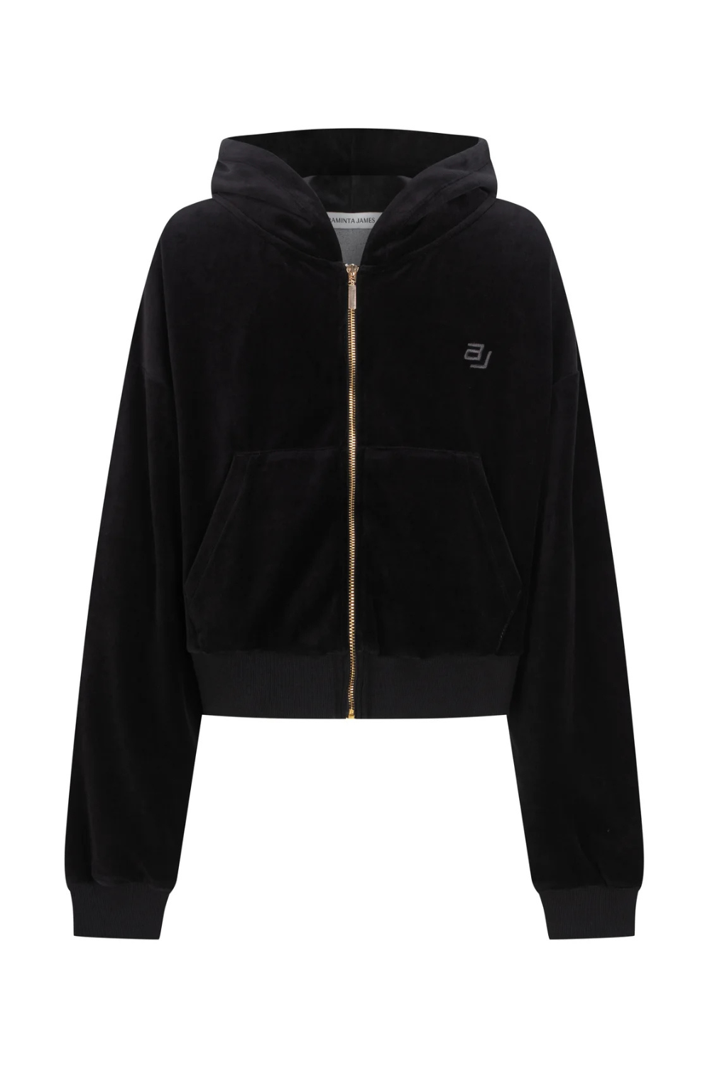 AJ Velour Hoodie | Noir