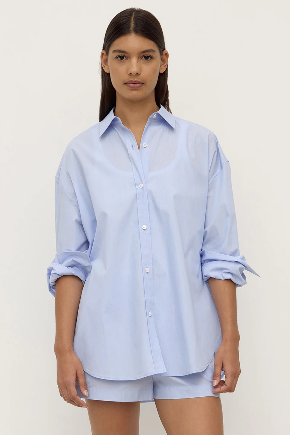 Havana Stripe Poplin Shirt | Blue/White Stripe