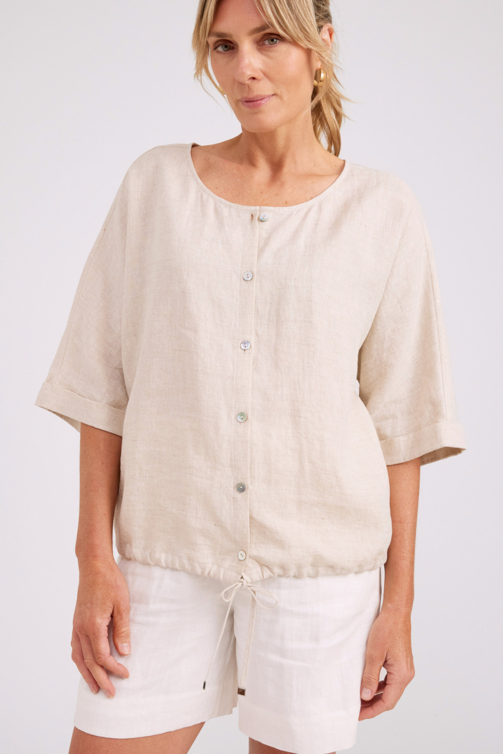 Studio Button Top/Jacket | Tusk